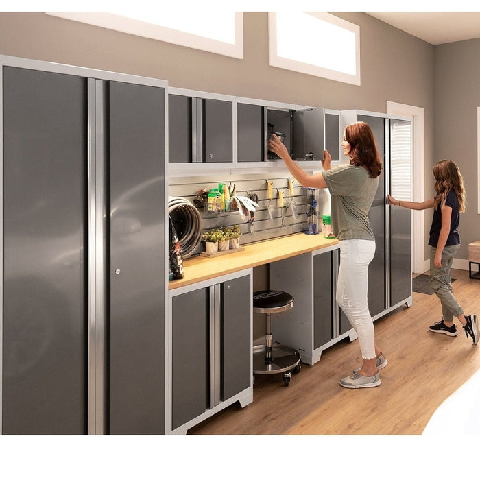 NewAge Bold Series 6 Piece Cabinet Set With Base, Wall Cabinets, 30 in. Locker and 48 in. RTA Locker