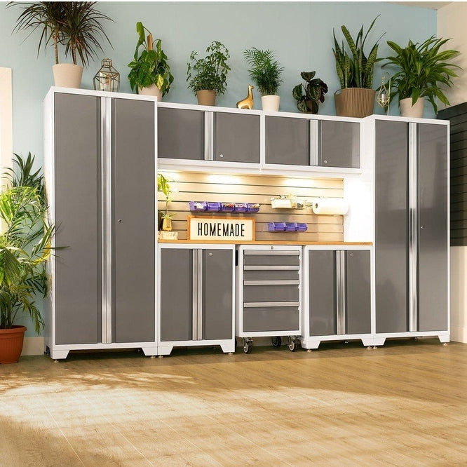 NewAge Bold Series 6 Piece Cabinet Set With Base, Wall Cabinets, 30 in. Locker and 48 in. RTA Locker