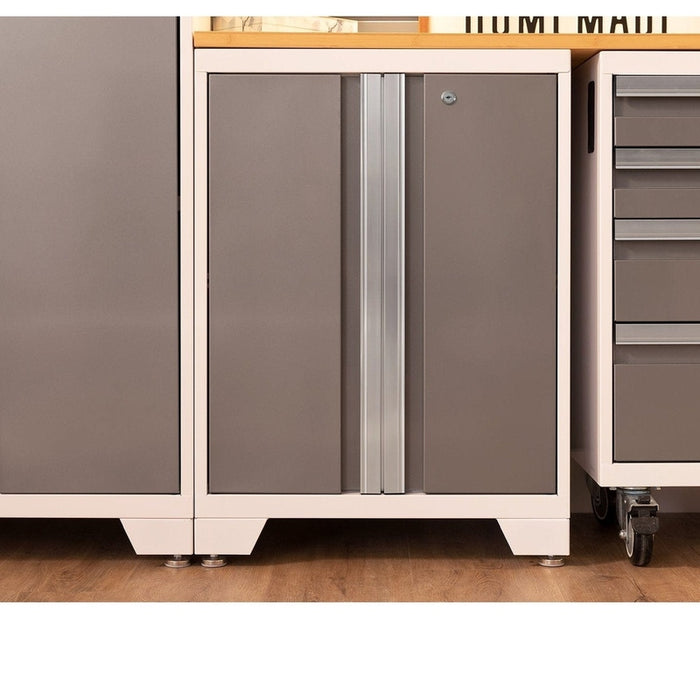 NewAge Bold Series 8 Piece Cabinet Set With Base, Wall Cabinets and 30 in. Lockers-