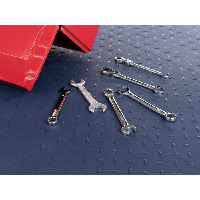 NewAge Polypropylene Garage Flooring Tiles (48-Pack) - Diamond Substructure