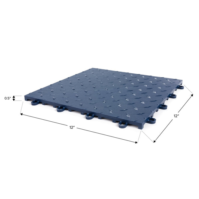 NewAge Polypropylene Garage Flooring Tiles (48-Pack) Dimensions