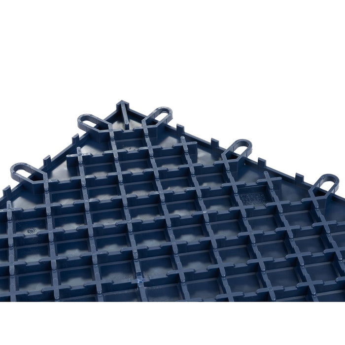 NewAge Polypropylene Garage Flooring Tiles (48-Pack) - Four PowerLocks per side for ease of installation.