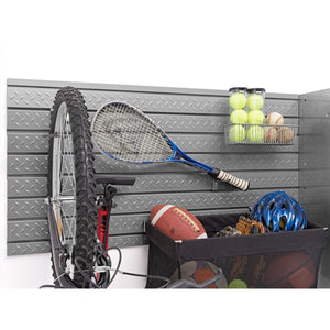 NewAge Pro Series 16 sq. ft. Steel Slatwall with 40-Piece Accessory Kit-