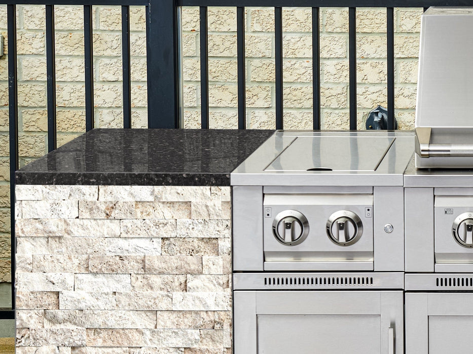 NewAge | Outdoor Kitchen Signature Series 8 Piece Cabinet Set with Grill, 3 Drawer, 1 Door and Dual Side Burner