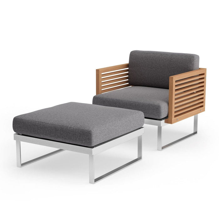 NewAge | Monterey Chat Chair with Ottoman