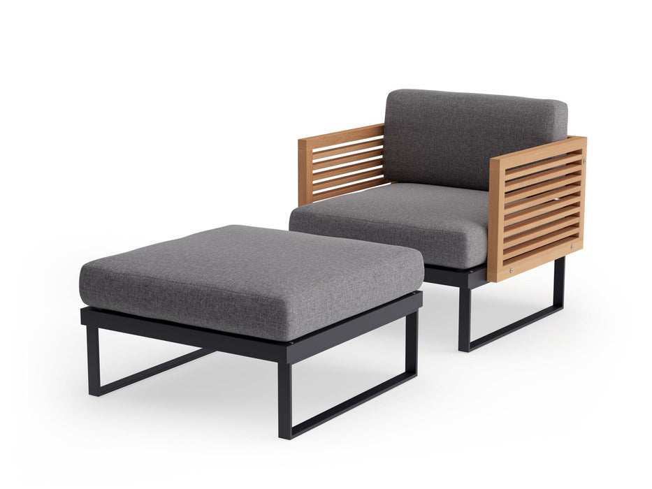 NewAge | Monterey Chat Chair with Ottoman