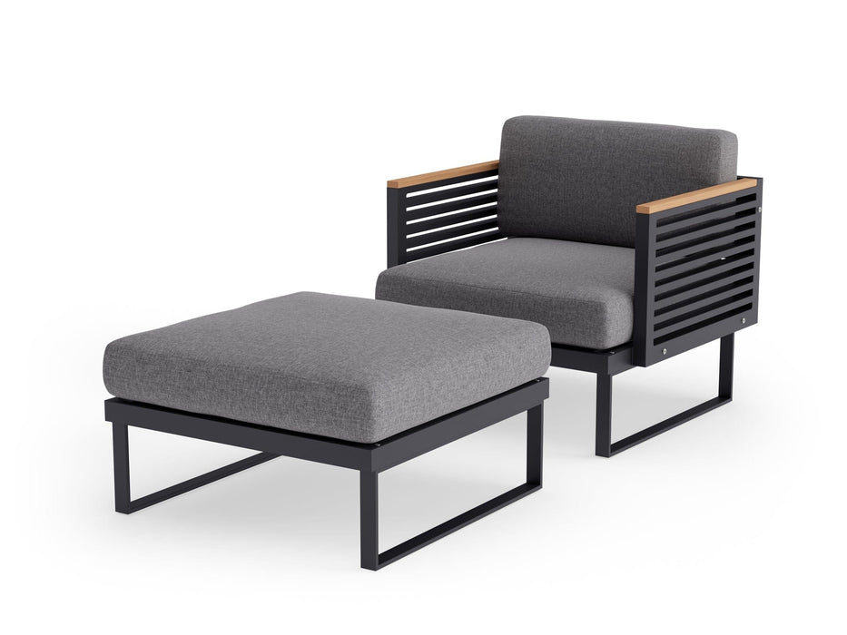 NewAge | Monterey Chat Chair with Ottoman