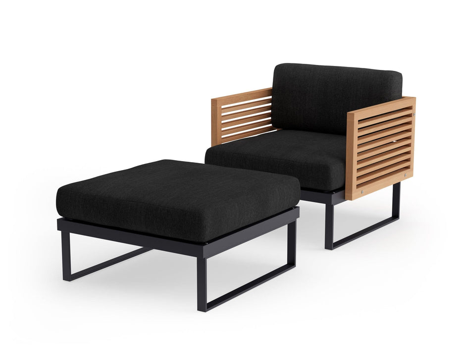 NewAge | Monterey Chat Chair with Ottoman