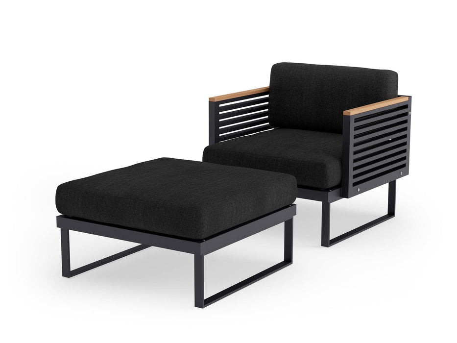 NewAge | Monterey Chat Chair with Ottoman