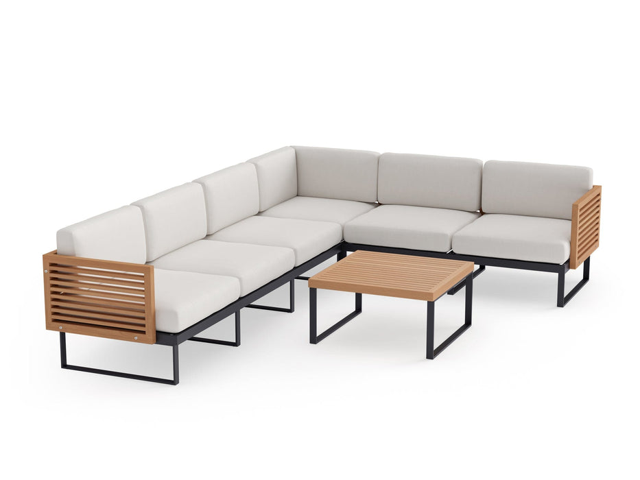 NewAge | Monterey 6 Seater Sectional with Coffee Table