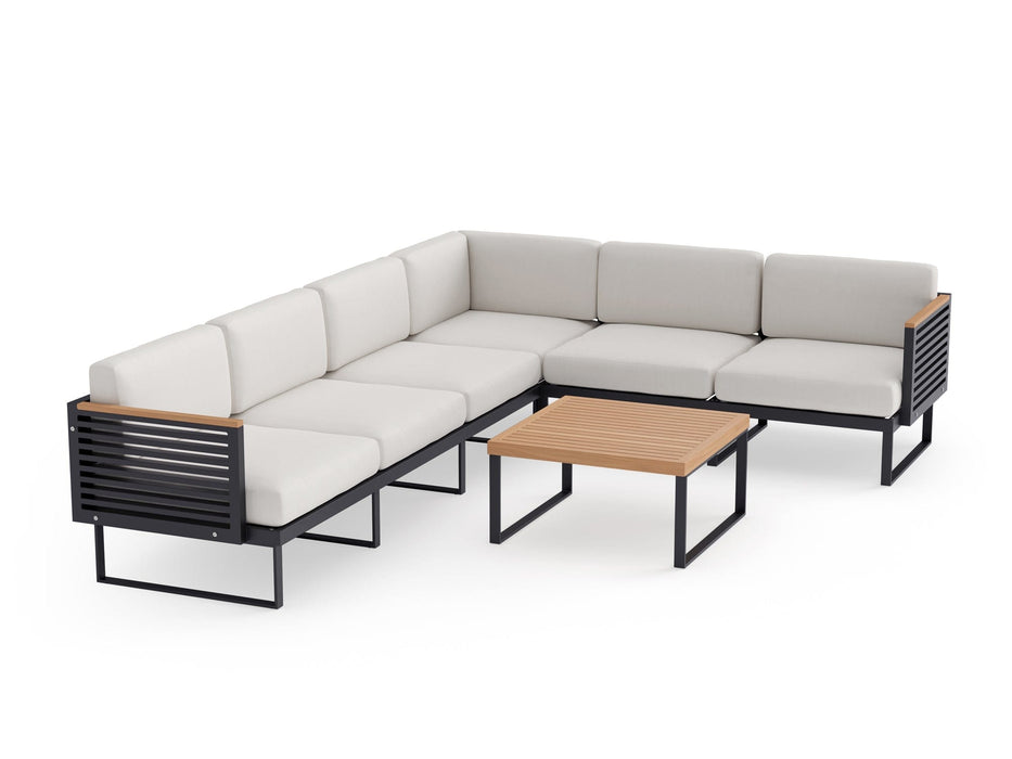 NewAge | Monterey 6 Seater Sectional with Coffee Table