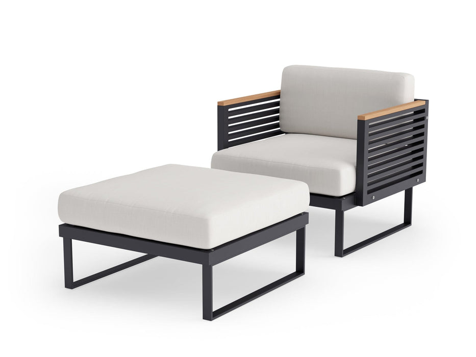 NewAge | Monterey Chat Chair with Ottoman