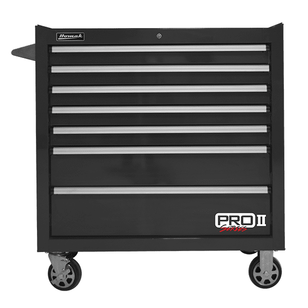 Homak | 36” Pro II Series 7 Drawer Roller Cabinet — My Garage Supplies Homak | 36” Pro II Series 7 Drawer Roller Cabinet — My Garage Supplies