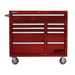 Dark Red Homak 41” Pro II Series 9 Drawer Roller Cabinet