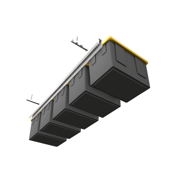 E-Z Storage | Glide Tote Slide — Overhead Garage Storage System