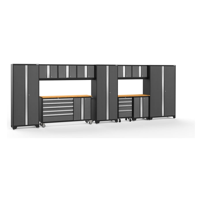 NewAge | Bold Series 12 Piece Cabinet Set With Project Center, Tool Drawer, Base, Wall Cabinets and Locker