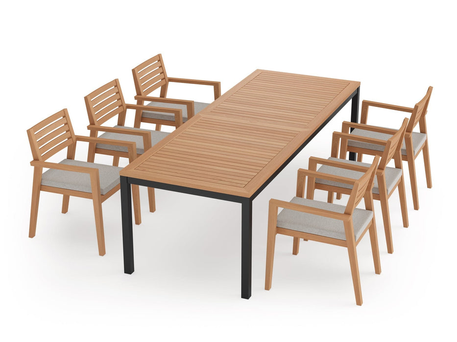 NewAge Rhodes 6 Seater Dining Set with 96 in. Table