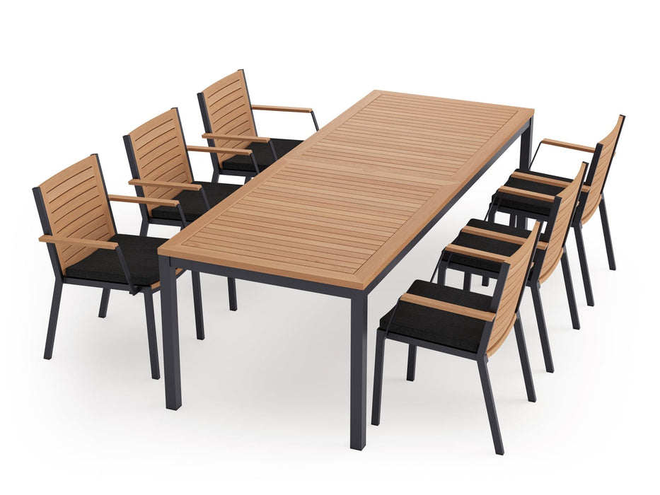 NewAge Monterey 6 Seater Dining Set with 96 in. Table