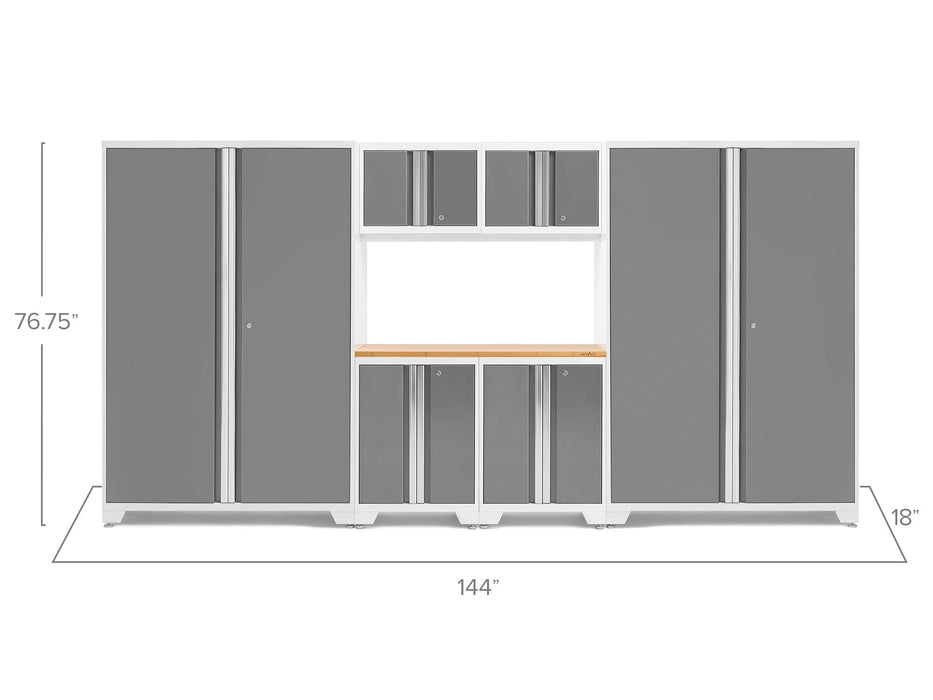 NewAge Bold Series 7 Piece Cabinet Set With 48 in. RTA Locker