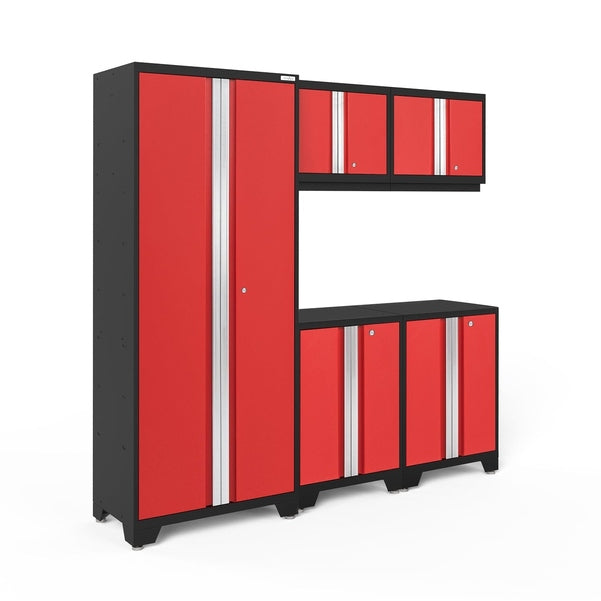 NewAge Bold Series 5 Piece Cabinet Set With Base, Wall Cabinets and 30 in. Locker-