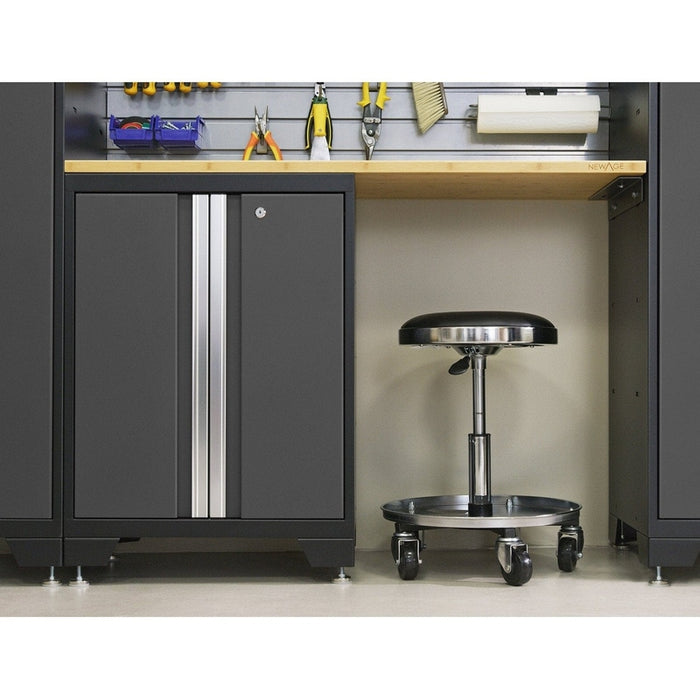 NewAge Bold Series 6 Piece Cabinet Set With Wall Cabinets and 72 in. Display Shelves