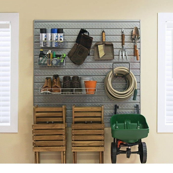 NewAge Bold Series 6 Piece Cabinet Set With Wall Cabinets and 72 in. Display Shelves