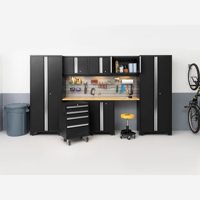 NewAge Bold Series 7 Piece Cabinet Set With Base, Wall Cabinets and 30 in. Lockers-