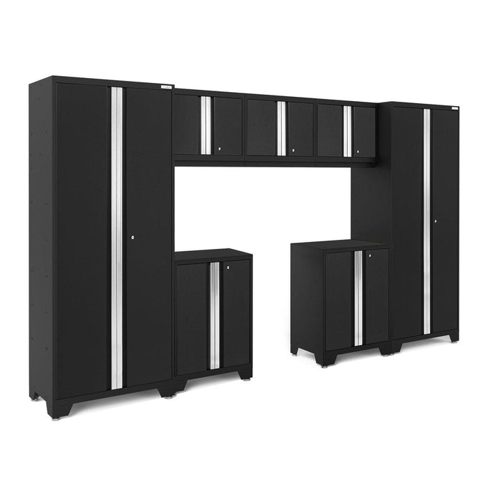 NewAge Bold Series 7 Piece Cabinet Set With Base, Wall Cabinets and 30 in. Lockers-