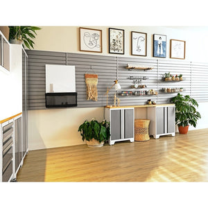 NewAge Bold Series 7 Piece Cabinet Set With Base, Wall Cabinets and 30 in. Lockers-