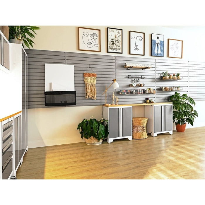 NewAge Bold Series 7 Piece Cabinet Set With Base, Wall Cabinets and 30 in. Lockers-
