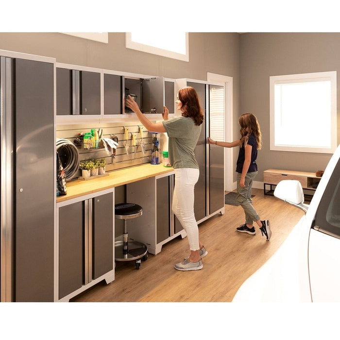 NewAge Bold Series 7 Piece Cabinet Set With Base, Wall Cabinets and 30 in. Lockers-
