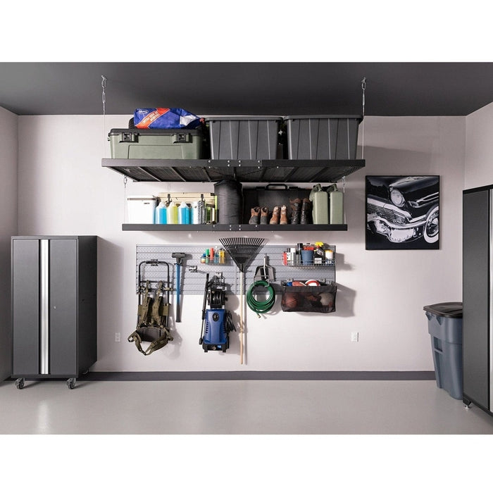 NewAge Pro Series 10 Piece Cabinet Set with Lockers,  Wall, Tool Drawer Cabinets, and 56 in. Worktop- 