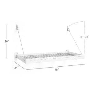 NewAge Pro Series 2 ft. x 4 ft. Wall Mounted Steel Shelf