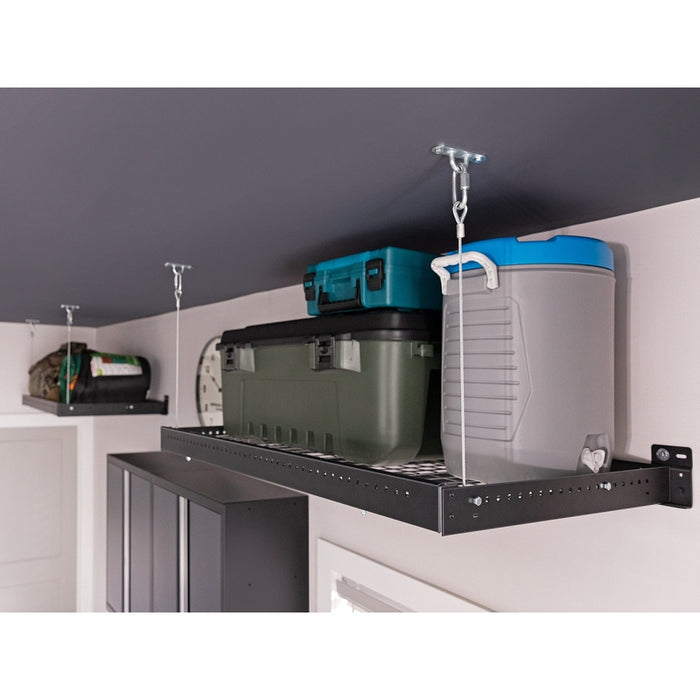 NewAge Pro Series 4 ft. x 8 ft. and 2 ft. x 8 ft. Wall Mounted Steel Shelf Set-
