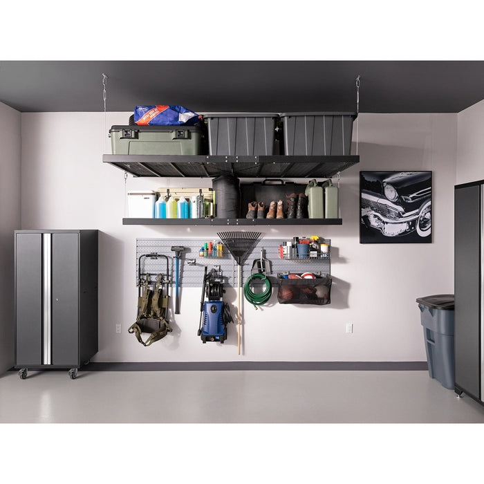 NewAge Pro Series 4 ft. x 8 ft. and 2 ft. x 8 ft. Wall Mounted Steel Shelf Set-