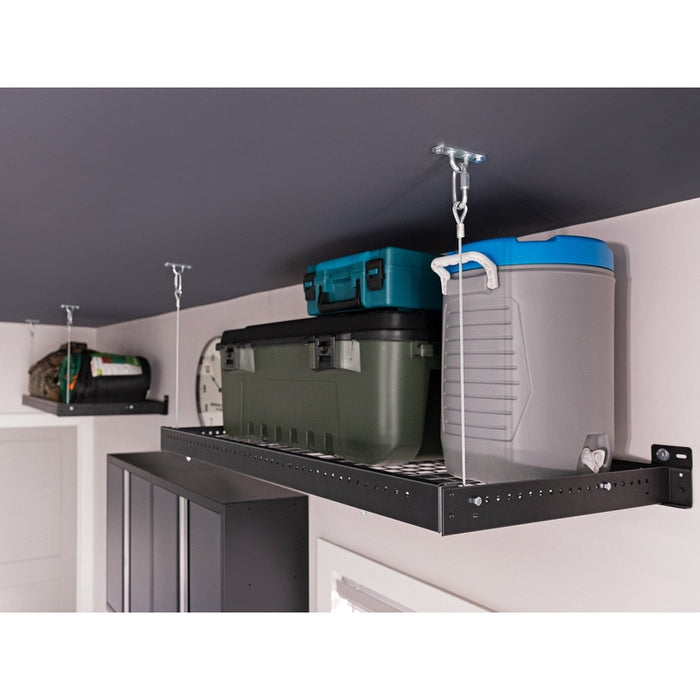 NewAge Pro Series 8 Piece Cabinet Set With Wall, Base, Multi-Function Cabinet, Lockers and 84 in. Worktop