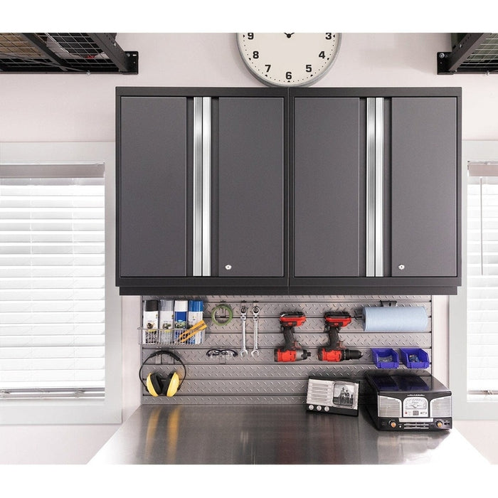 NewAge Pro Series 10 Piece Cabinet Set with Lockers,  Wall, Tool Drawer Cabinets, and 56 in. Worktop- 