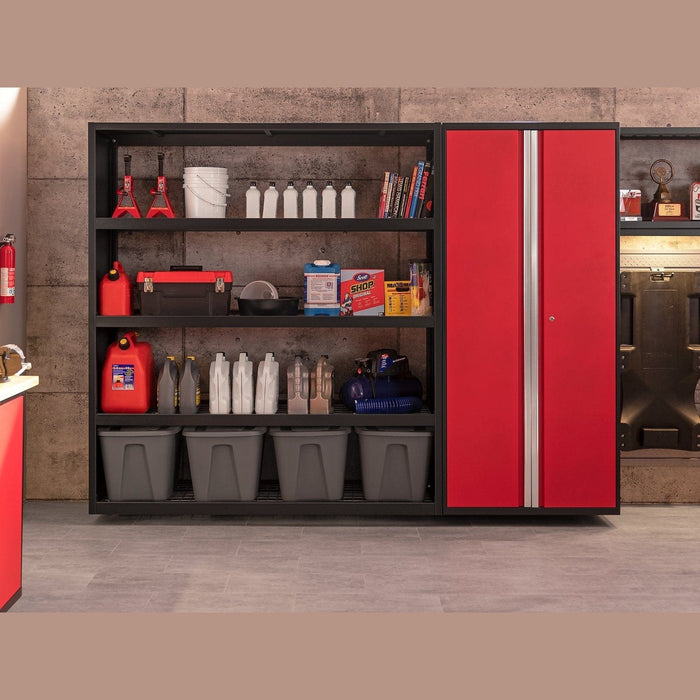 NewAge | Pro Series 5 Piece Cabinet Set With Wall, Tool Cabinet, Locker and 84 in. Workbench