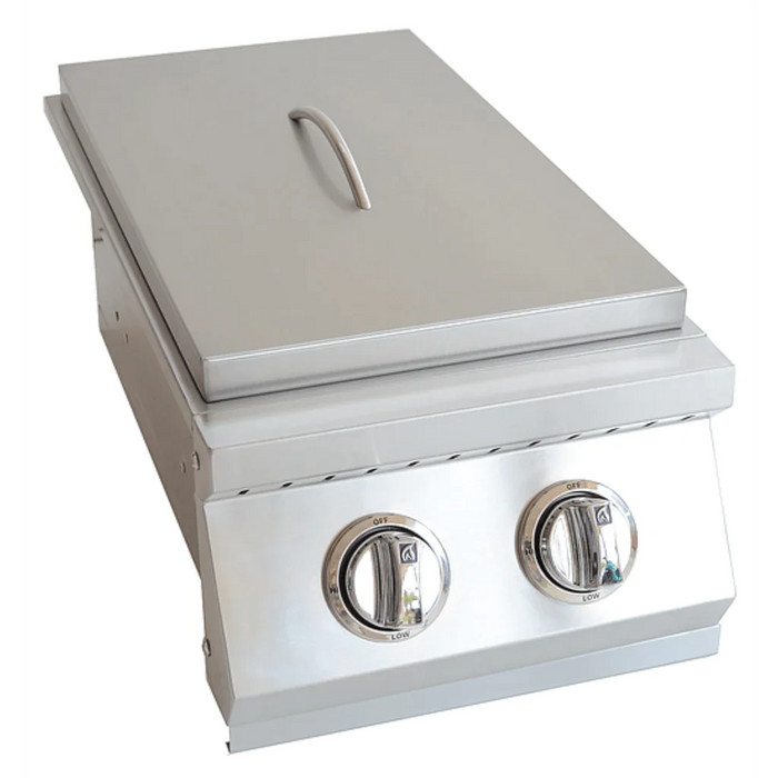 KoKomo Grills | Built In Double Side Burner Stainless Steel with removable cover