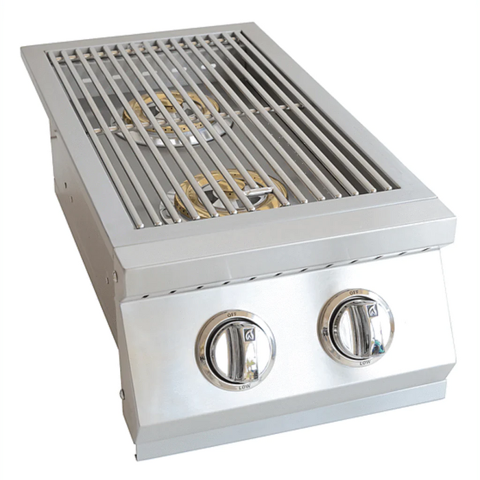 KoKomo Grills | Built In Double Side Burner Stainless Steel with removable cover