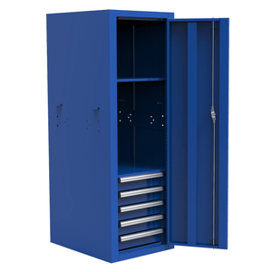 Dark Slate Blue Homak 22" Pro II 5 Drawer Side Locker