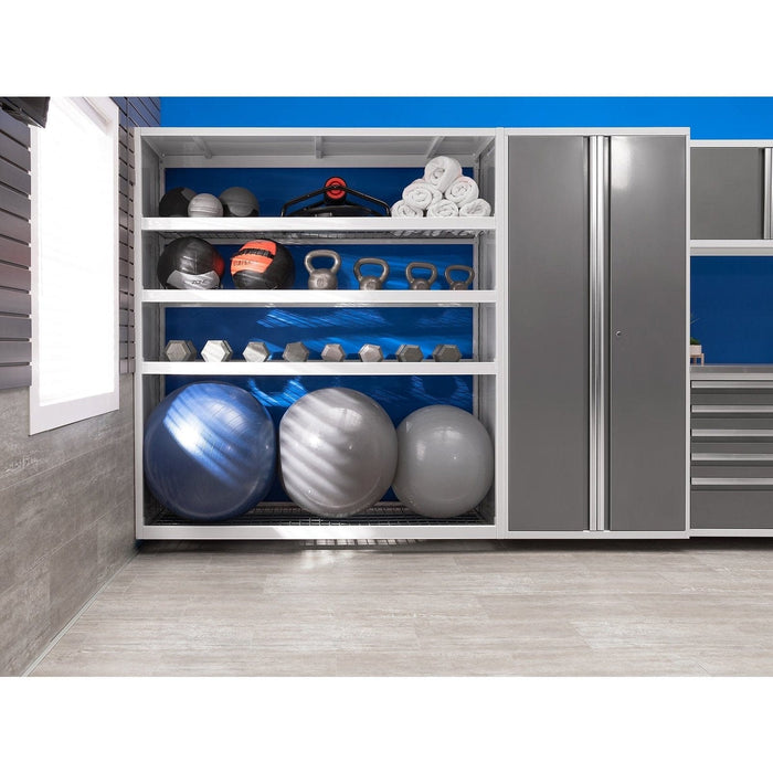 NewAge | Pro Series 5 Piece Cabinet Set With Wall, Tool Cabinet, Locker and 84 in. Workbench